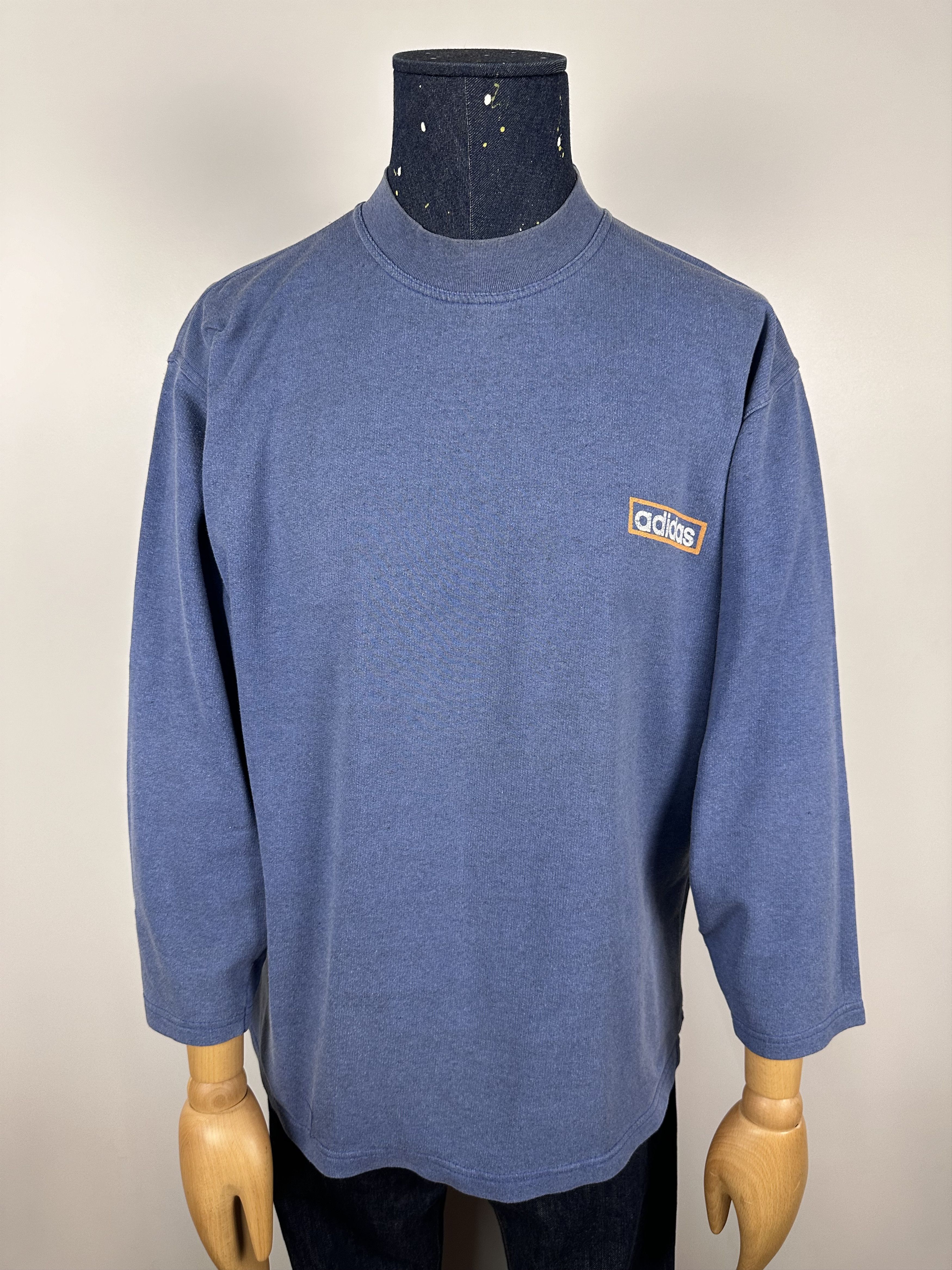 Adidas × Vintage Adidas Originals Sweatshirt Vintage 90s Blue Mens size S Size US S / EU 44-46 / 1 - 4 Thumbnail