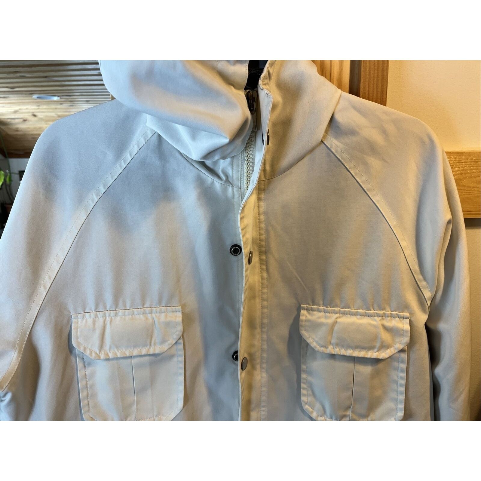 Field & Stream Field & Stream Vintage Women's L Beige LS Zip Quilted Jacket Size L / US 10 / IT 46 - 6 Thumbnail