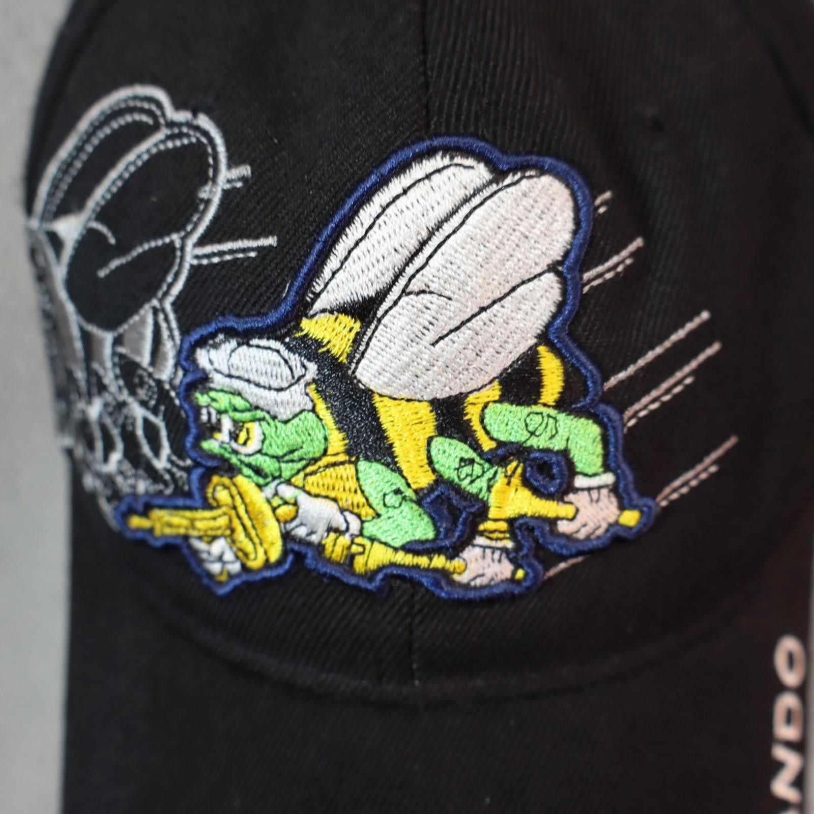 Other U.S. NAVY USN Naval Sea Bees Battalion Hat Cap Black Cursed Size ONE SIZE - 2 Thumbnail