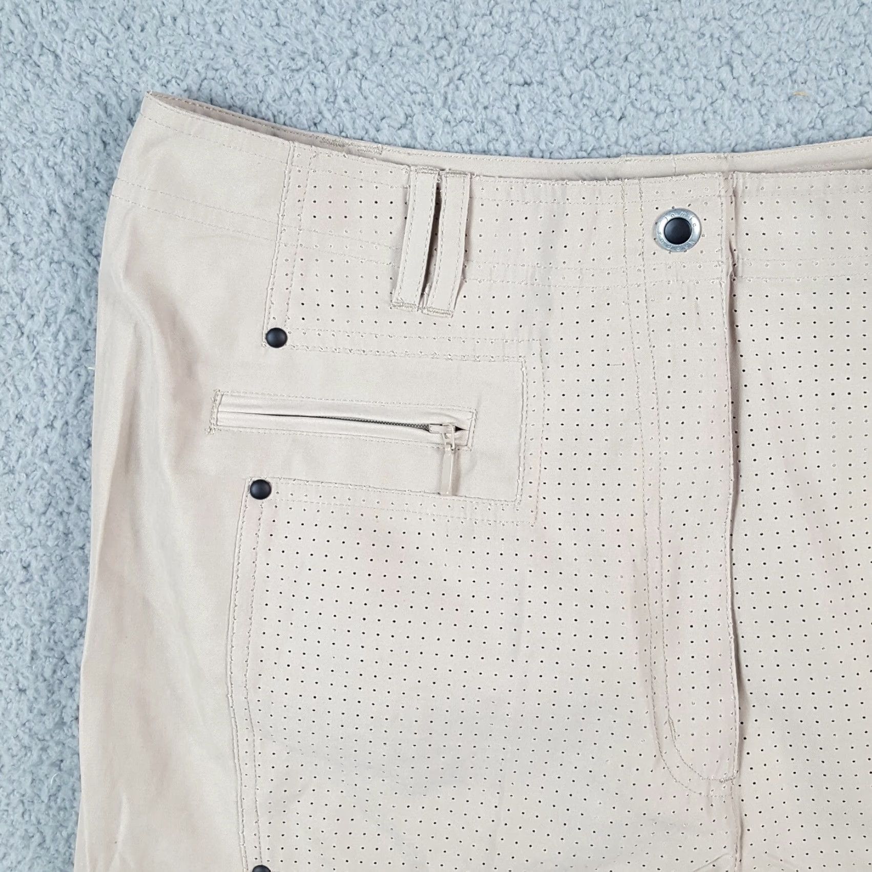 Vintage VINTAGE Jamie Sadock Chino Shorts Womens Size 8 Beige Lightweight Athletic High Waist Relaxed Preppy Size 30" / US 8 / IT 44 - 2 Thumbnail