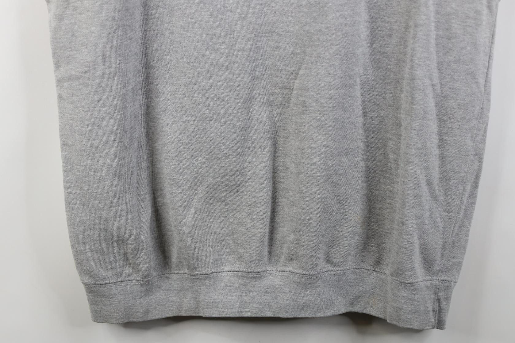 Vintage Vintage 90s Y2K Streetwear Sweatshirt Vest Heather Gray Size US L / EU 52-54 / 3 - 3 Thumbnail