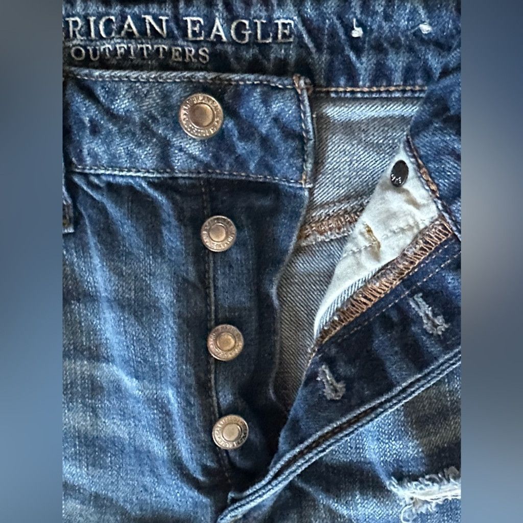 American Eagle Outfitters American Eagle Denim Mini Skirt Blue Women's Size 6. Size 28" / US 6 / IT 42 - 14 Thumbnail