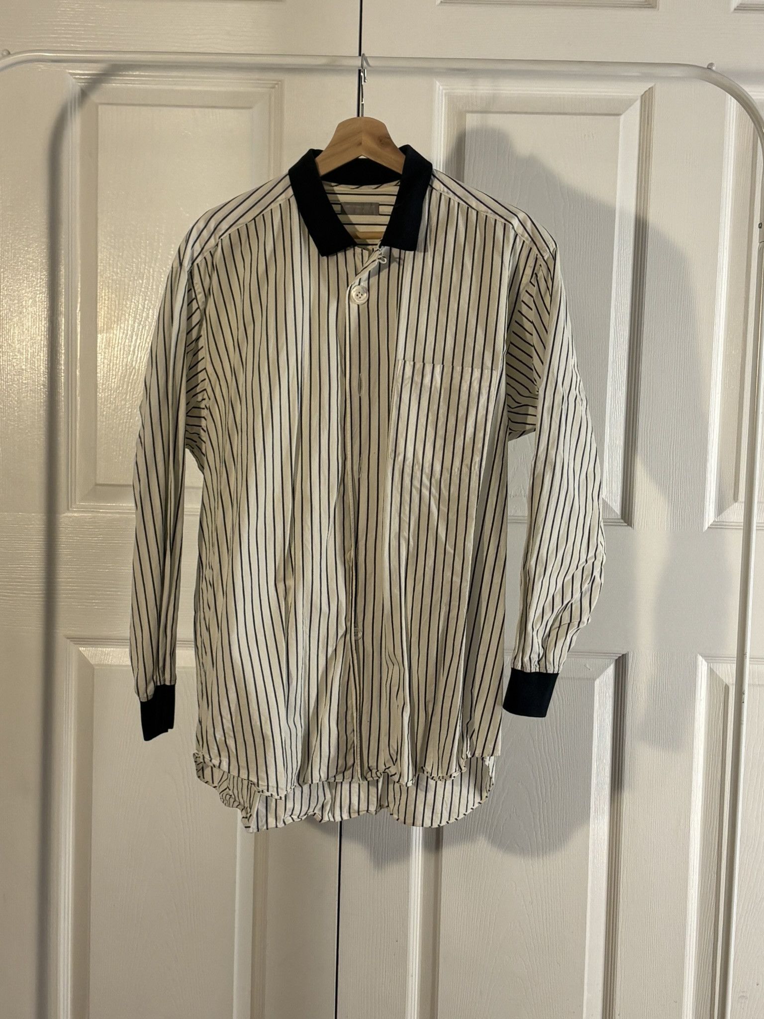 Comme des Garcons Homme Striped Button Up Size US L / EU 52-54 / 3 - 1 Thumbnail