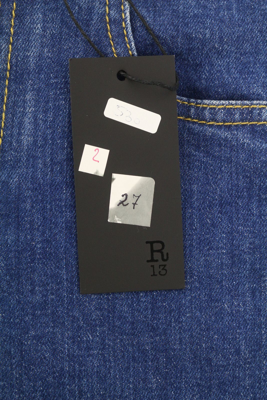 R13 BOY 27 Skinny Jasper Stretch Ankle Blue 85433 Size 27" / US 4 / IT 40 - 6 Thumbnail