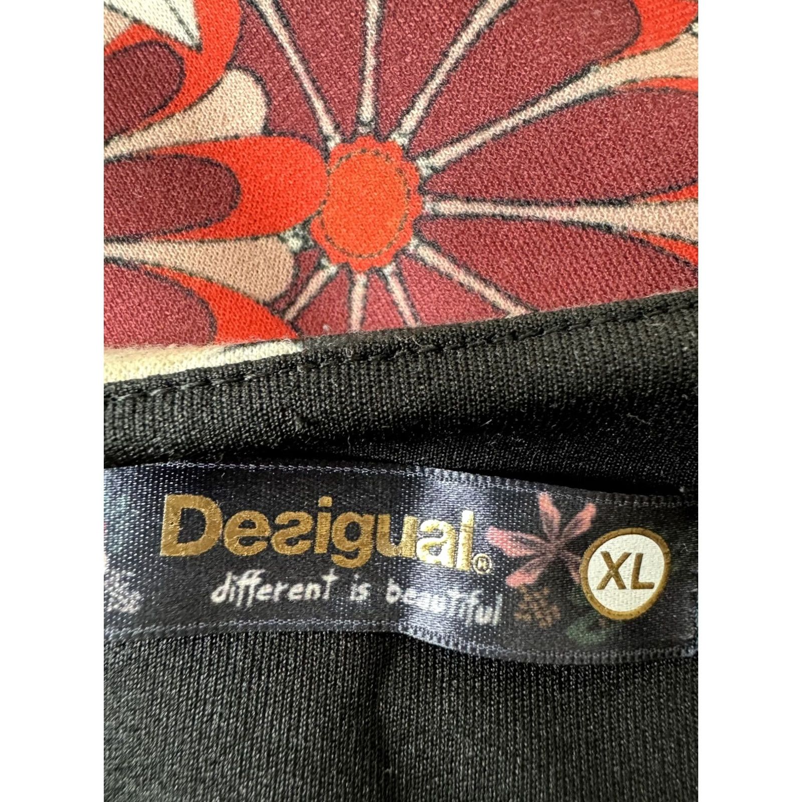Desigual Desigual Dress Womens A-Line XL Knee Length Multicoloured 100% genuine Damaris 67V20F5 Size XL / US 12-14 / IT 48-50 - 7 Thumbnail