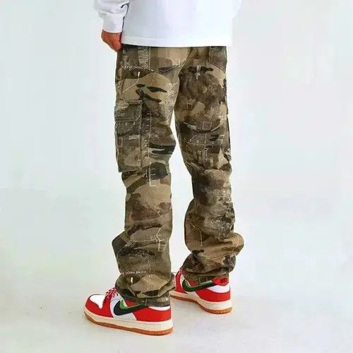 Designer × Japanese Brand × Vintage Unisex Camouflage Baggy Cargo Pant Size US 35 - 2 Thumbnail
