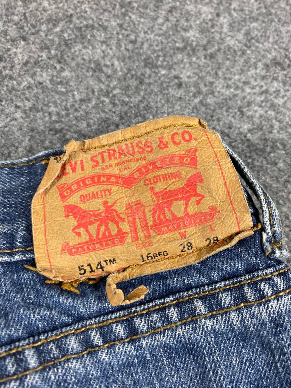 Levi's levis 514 straight cut slightly distressed denim Size US 30 / EU 46 - 5 Thumbnail