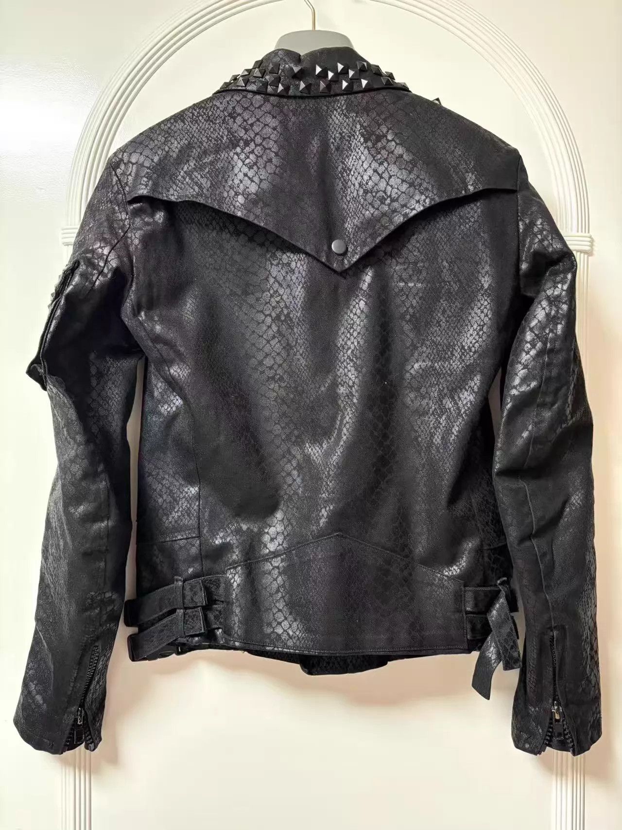 Balmain Balmain-inspired V-kei Stud Snakeskin Jacket Size US S / EU 44-46 / 1 - 2 Thumbnail