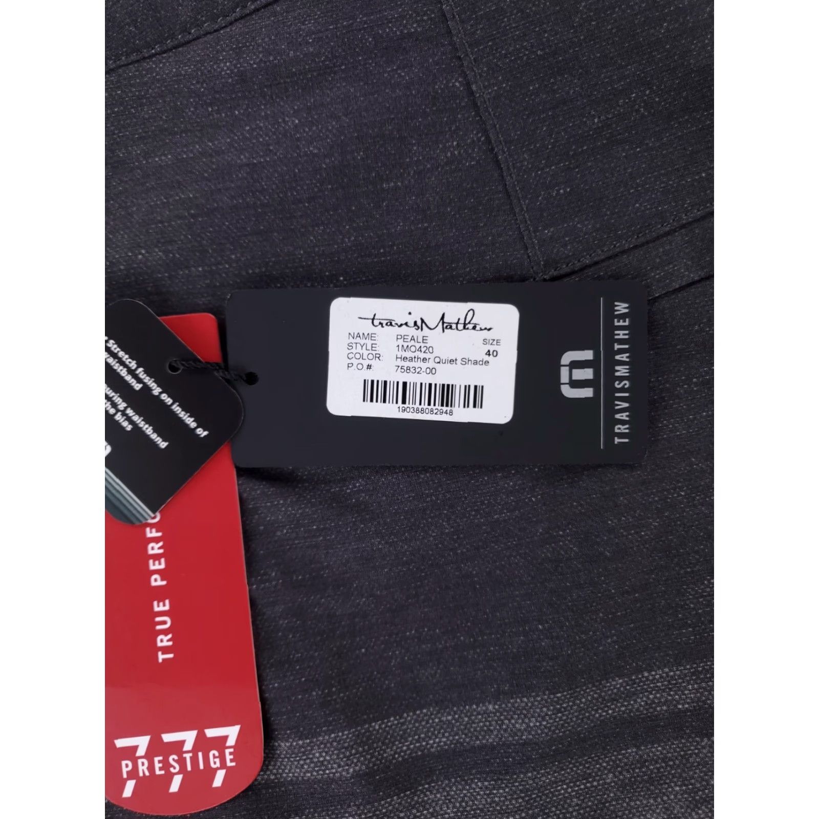 TravisMathew Travis Mathew Peale Shorts 777 Prestige Gray Golf Performance Mens 40 NWT Size US 40 / EU 56 - 4 Thumbnail
