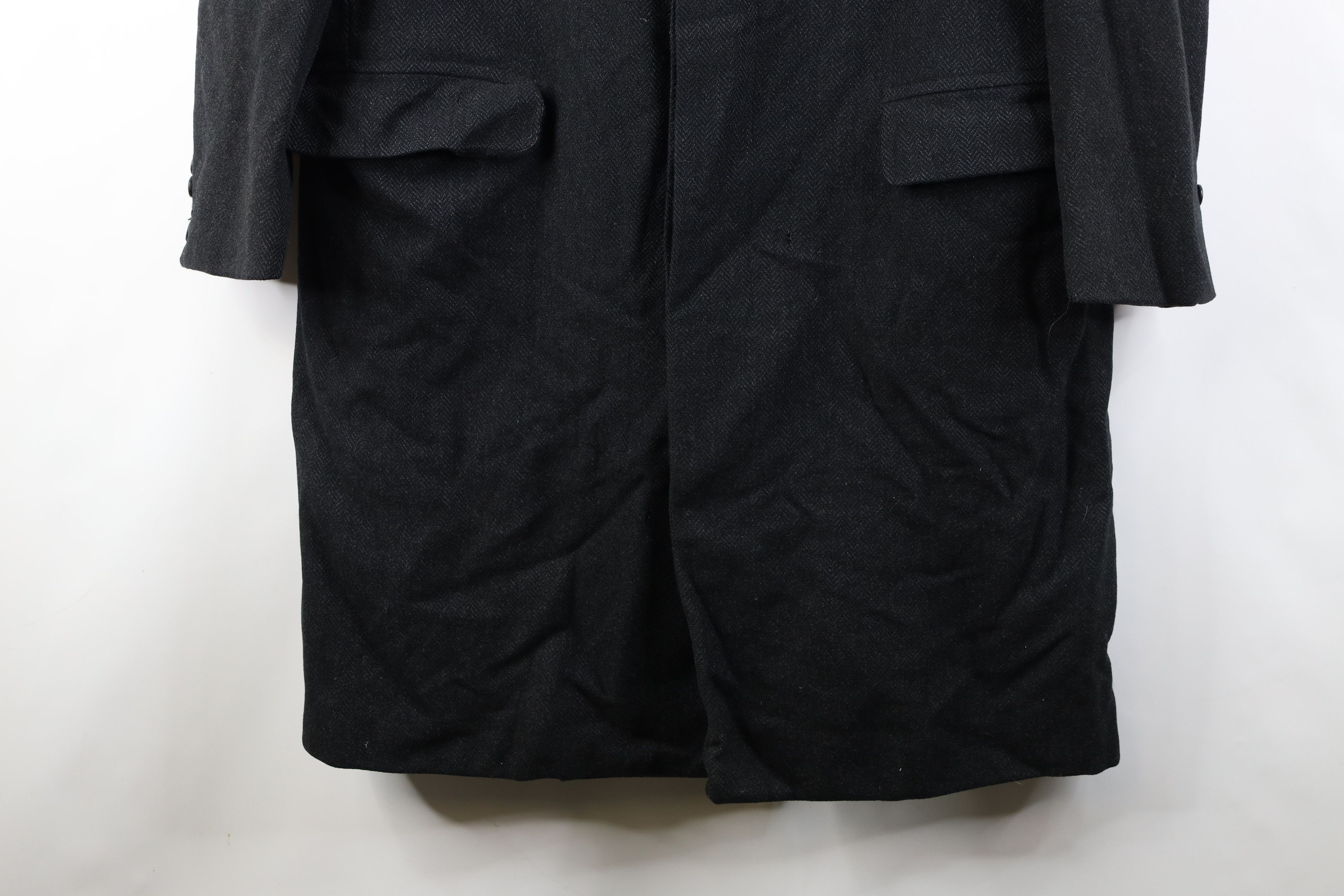 Vintage Vintage 20s 30s De Pinna Herringbone Overcoat Jacket USA Size US L / EU 52-54 / 3 - 3 Thumbnail