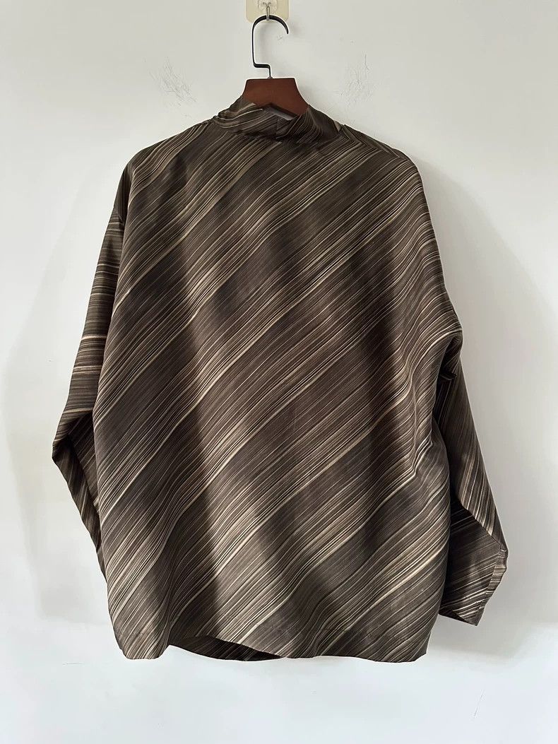 Other Issey Miyake/三宅一生 Brown pleated shirt Size M / US 6-8 / IT 42-44 - 5 Thumbnail