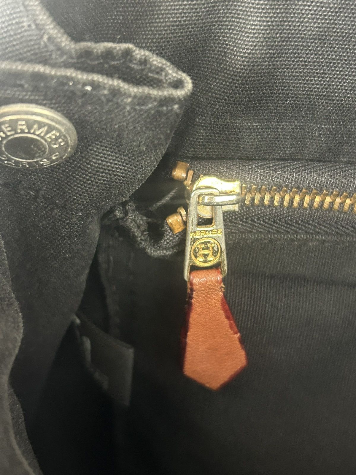 Hermes Hermes Canvas Fourre-Tout Bass MM Messenger Bag Crossbody Size ONE SIZE - 9 Thumbnail