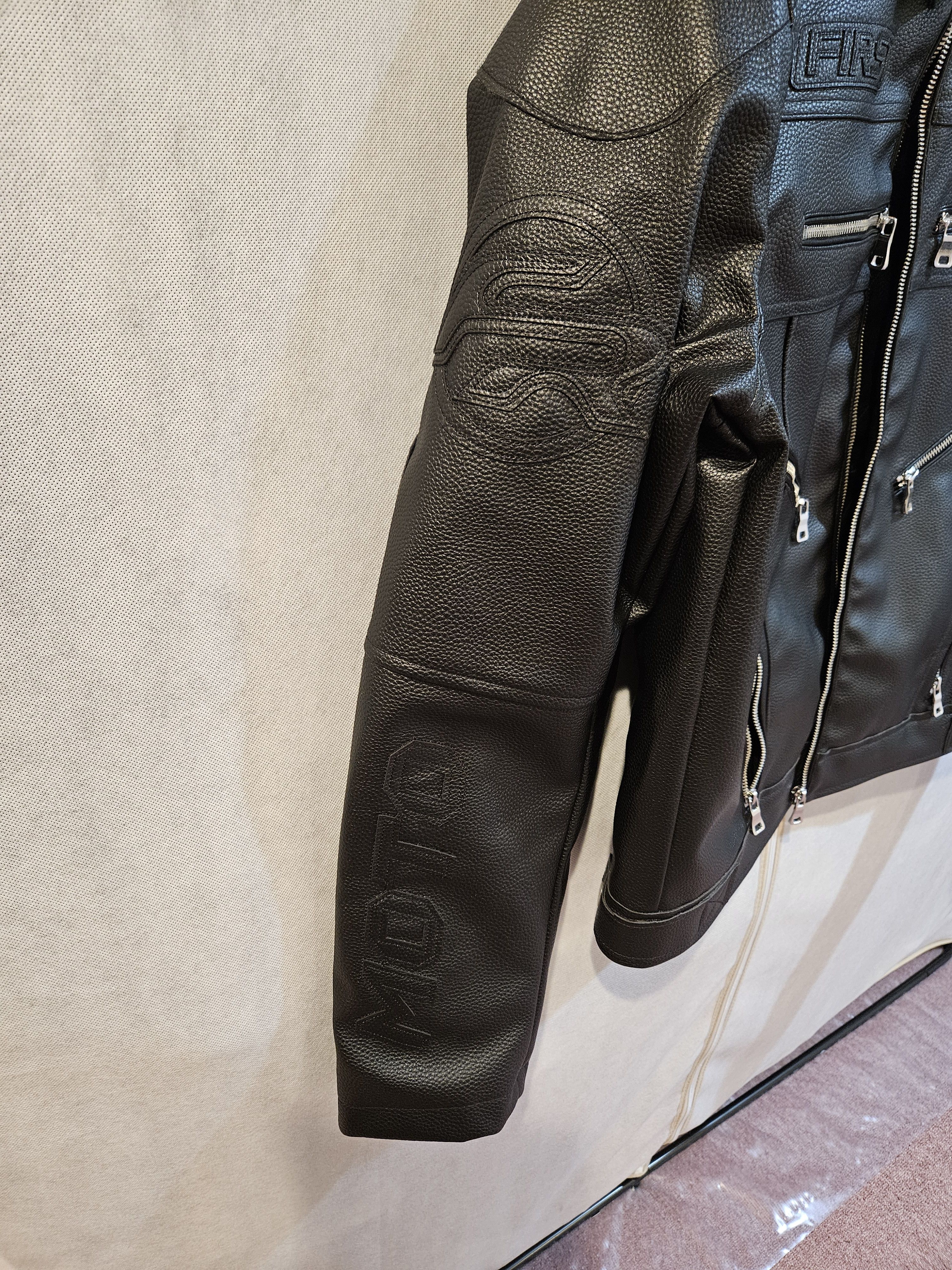 Other FIRST ROW Faux-Leather Biker Jacket Size US L / EU 52-54 / 3 - 6 Thumbnail