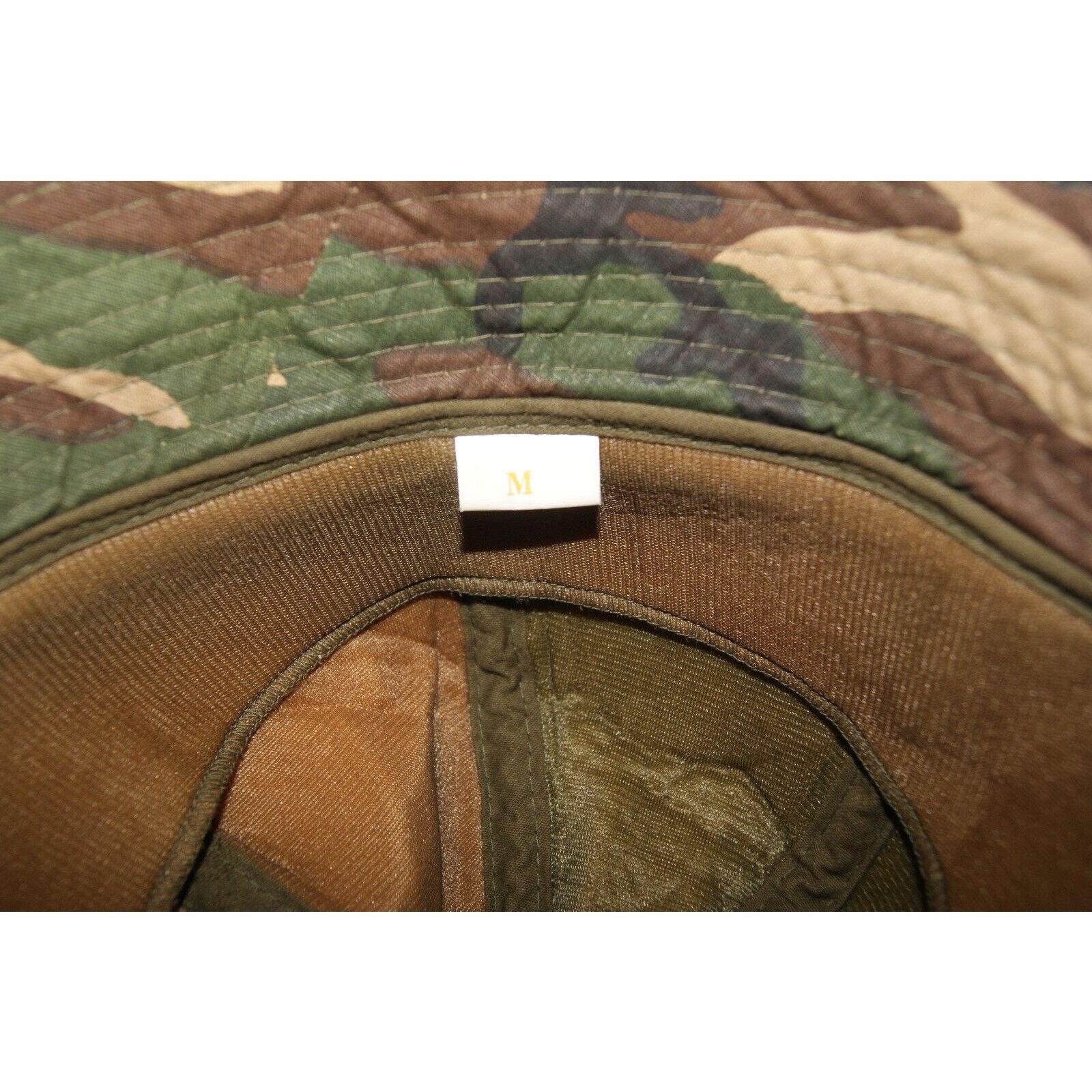 Other VTG Woodland Camouflage Bucket Hat Adult Cap Foam Ear Flap M Size ONE SIZE - 7 Thumbnail