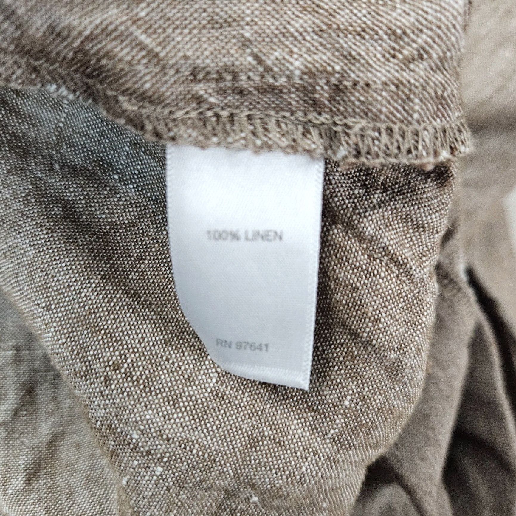 J. Jill J Jill Love Linen Womens Pants Sz Medium Tall Brown Pull On Mid Rise Size 32" / US 10 / IT 46 - 6 Thumbnail