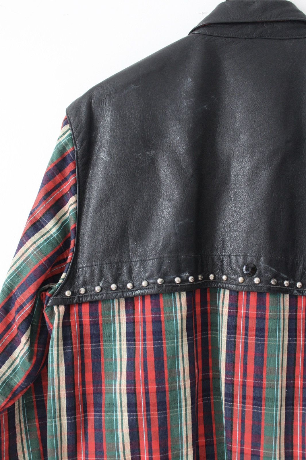 Kapital SS2018 KAPITAL KOUNTRY CHECK NAVAJO LEATHER & STUDDED JACKET Size US L / EU 52-54 / 3 - 7 Thumbnail