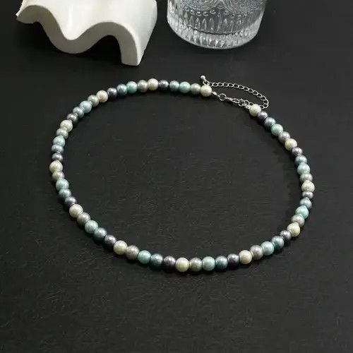 VIBE Multicolor Imitation Pearl Beads Short Choker Necklace Size ONE SIZE - 2 Thumbnail