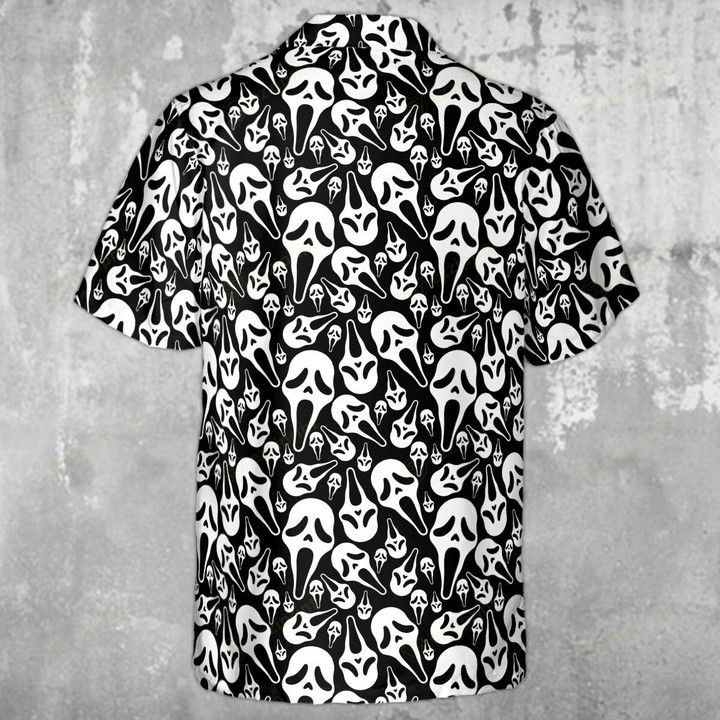 Other GHOSTFACE HORROR MOVIE PATTERN HALLOWEEN HAWAIIAN SHIRT Size US L / EU 52-54 / 3 - 4 Thumbnail