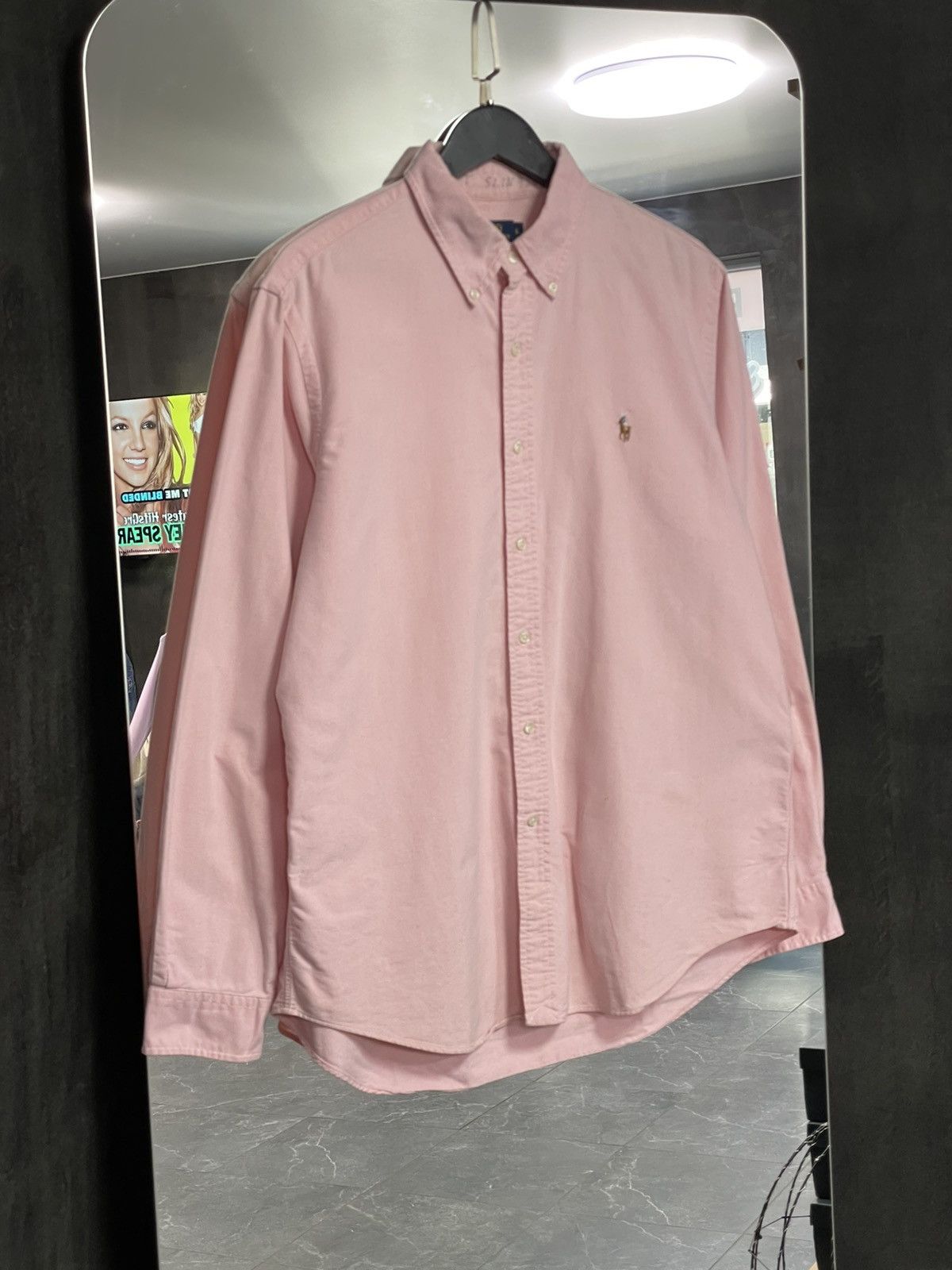 Polo Ralph Lauren men’s shirt from Ralph Lauren Polo line in a soft pink color Size 46L - 1 Thumbnail