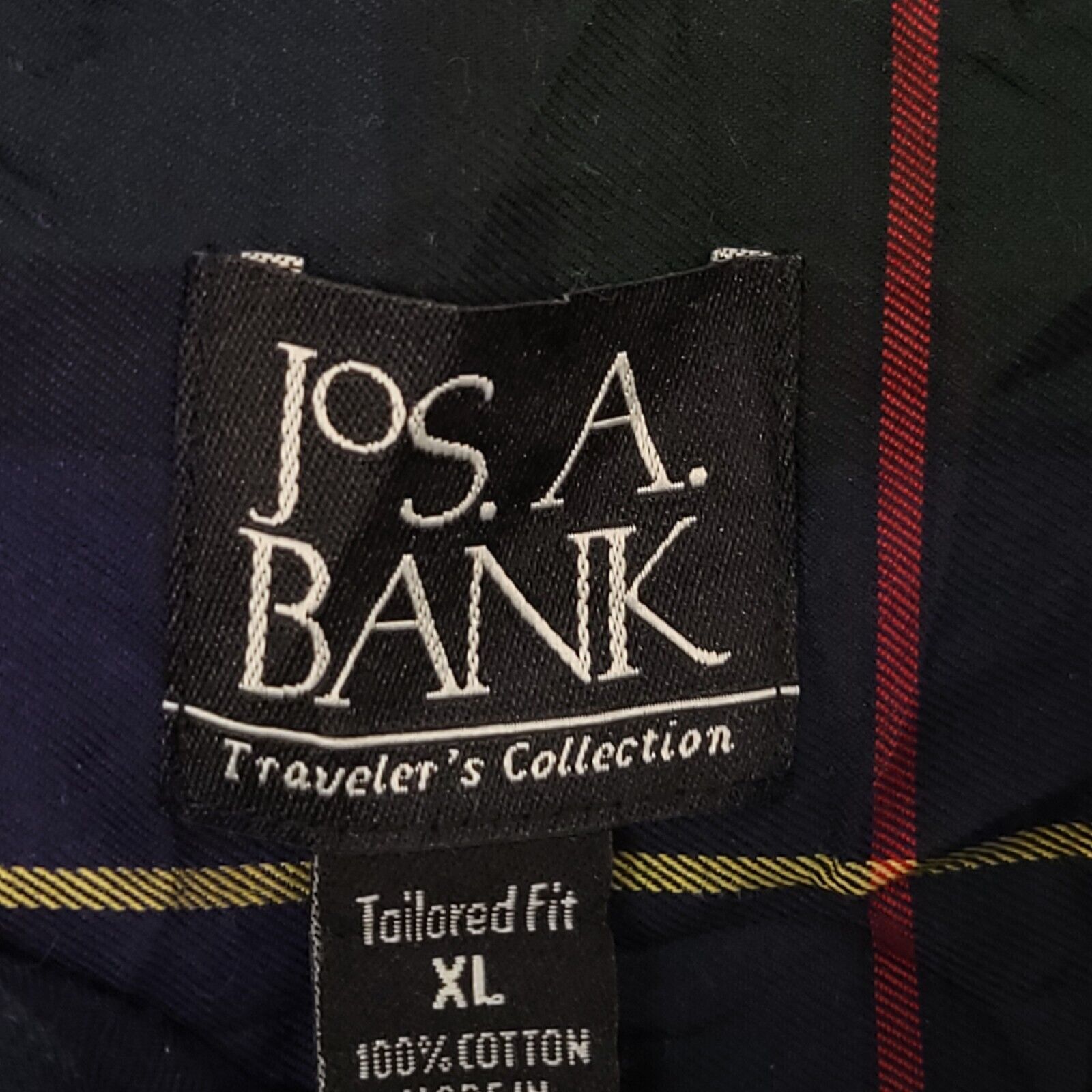 Jos. A. Bank Jos A Bank Windowpane Flannel Button Up Shirt Mens Size XL Size US XL / EU 56 / 4 - 3 Thumbnail