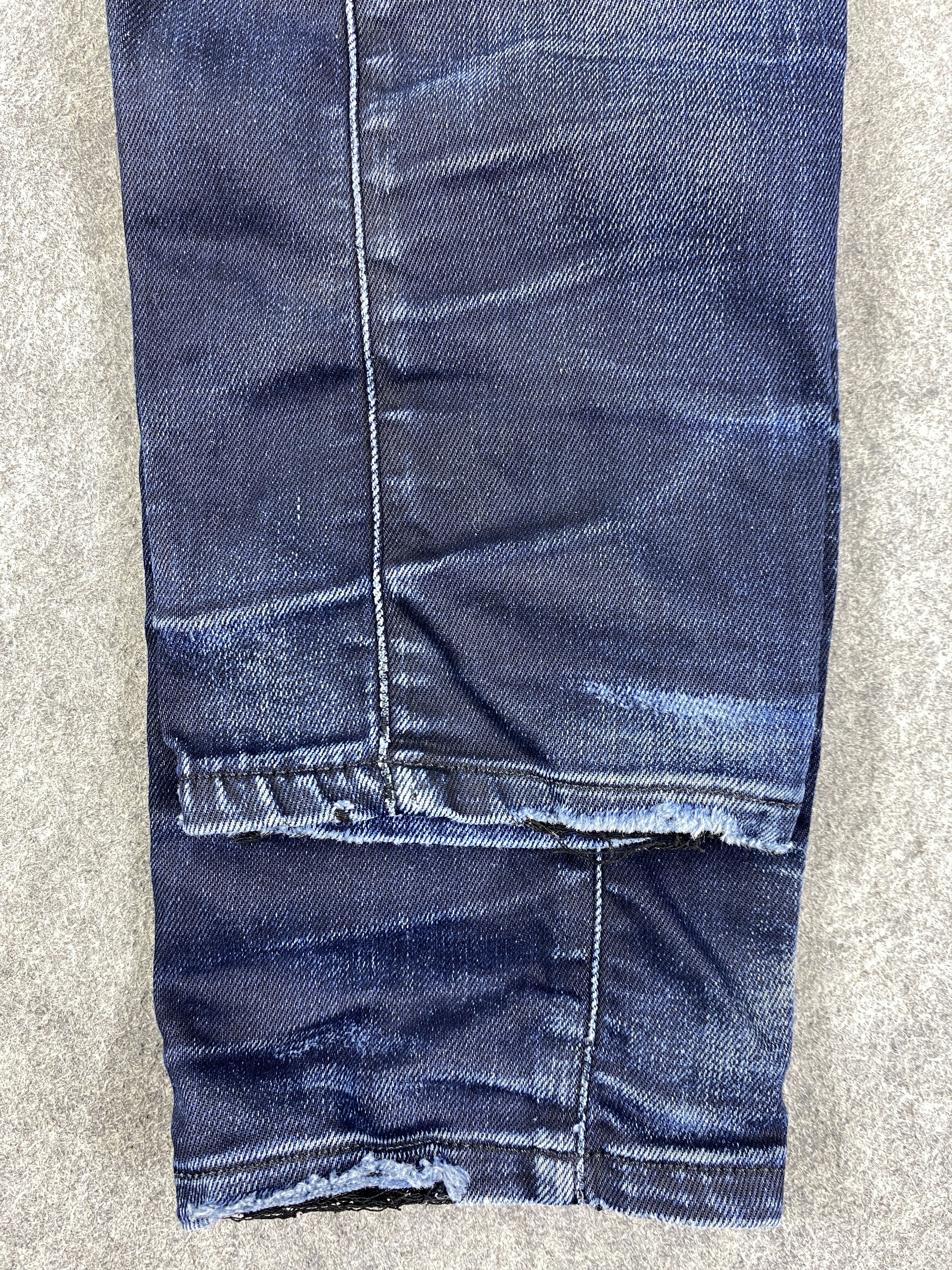 Japanese Brand Blue Vintage G-Star Skinny Jeans 32x29.5 - JN3266 Size US 32 / EU 48 - 25 Thumbnail