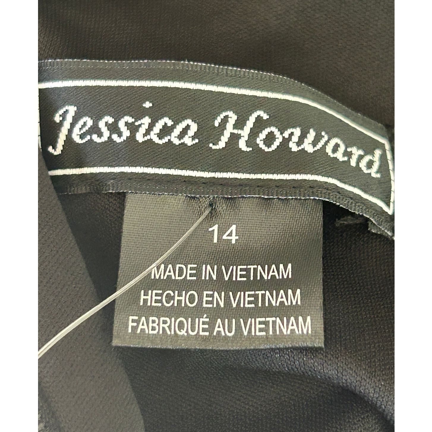 Other Jessica Howard Mesh Puff Sleeve A Line Dress Women 14 NWT Size XL / US 12-14 / IT 48-50 - 6 Thumbnail