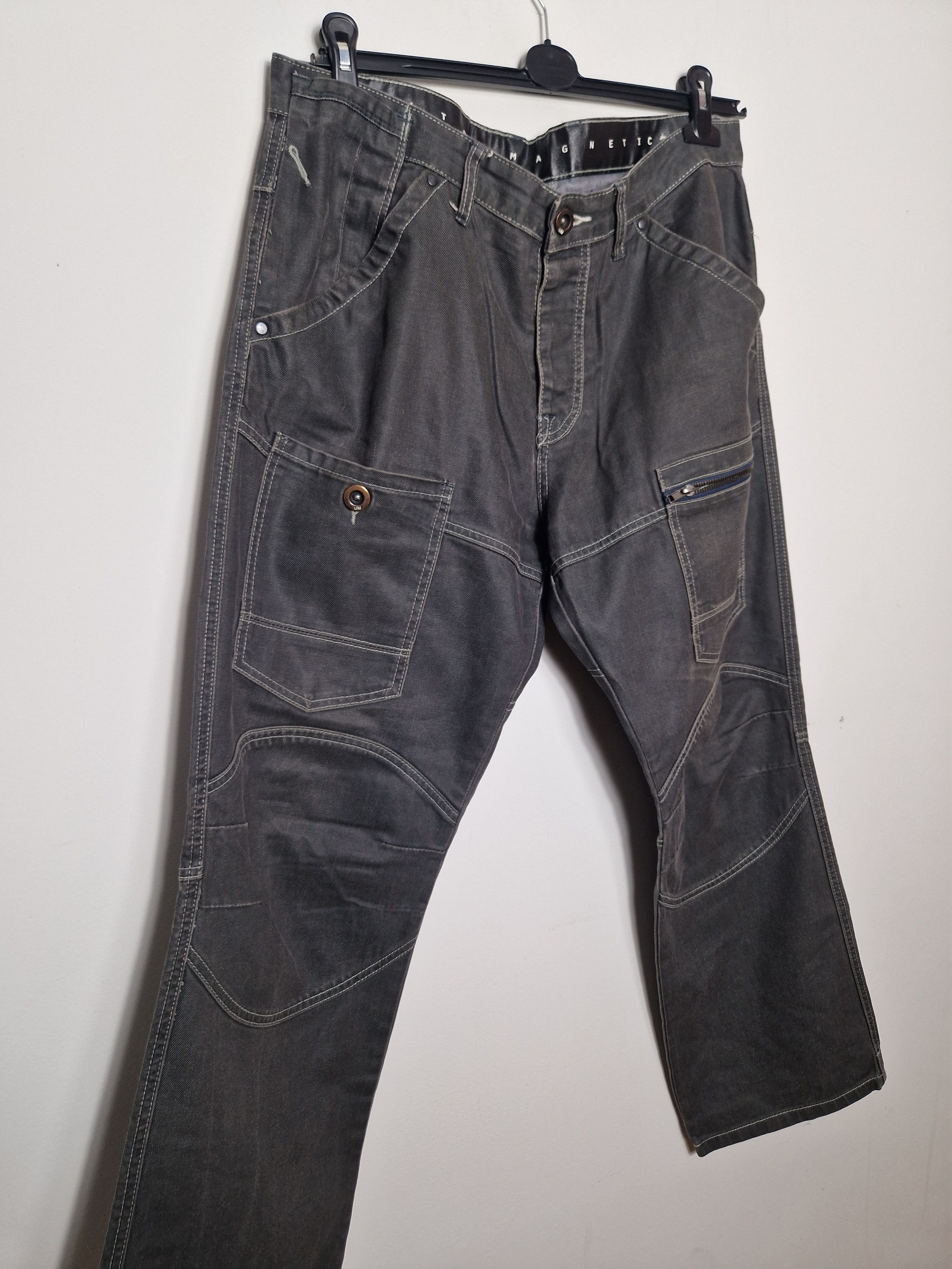 Japanese Brand × Vintage Ultramagnetic vintage y2k japanese cargo double knee pants Size US 36 / EU 52 - 3 Thumbnail