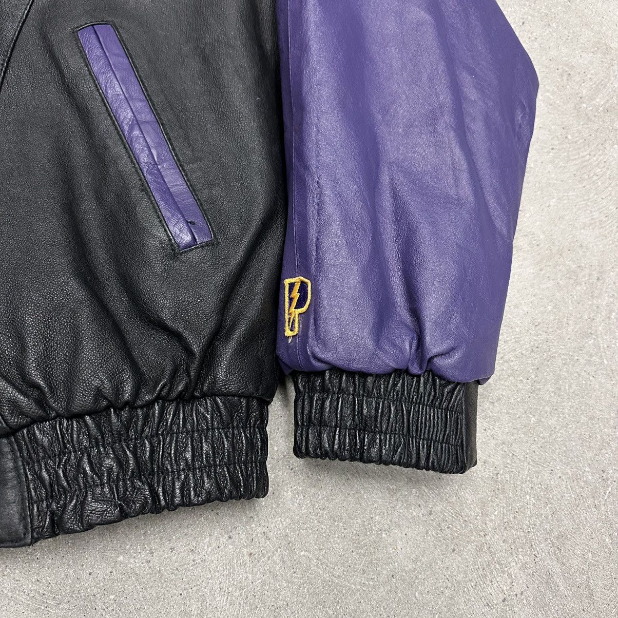 NBA × Pro Player × Vintage Vintage 90s Los Angeles Lakers Leather Jacket Size US XL / EU 56 / 4 - 6 Thumbnail