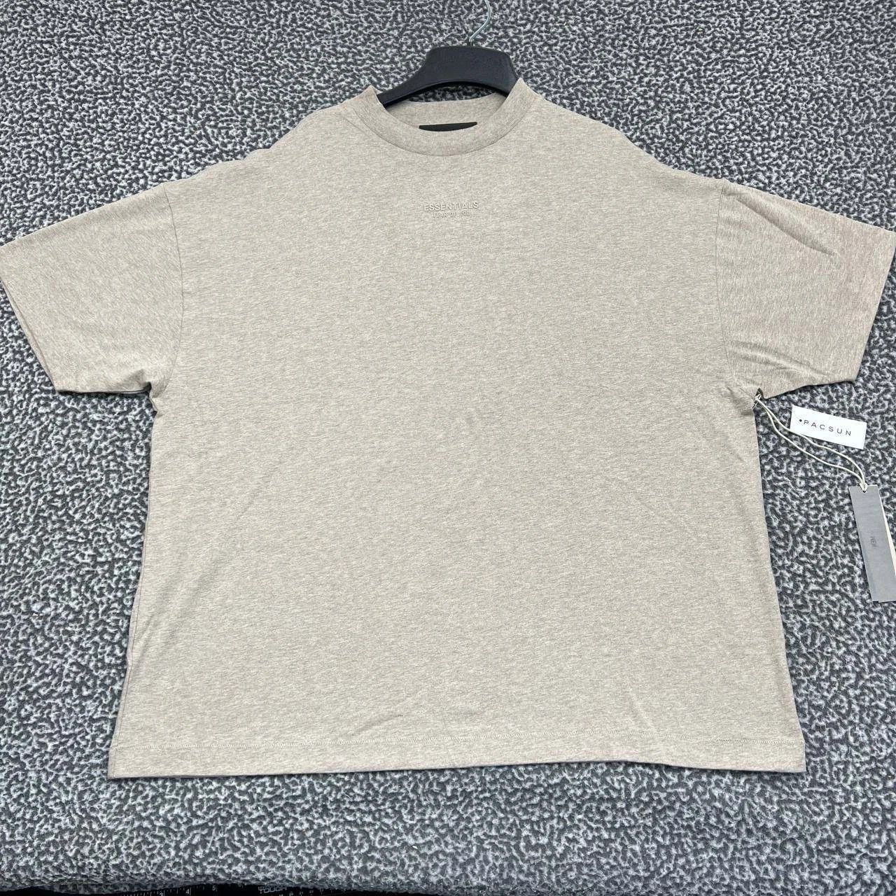 Essentials Fear of God Shirt Blank Plain Short Sleeve FOG S