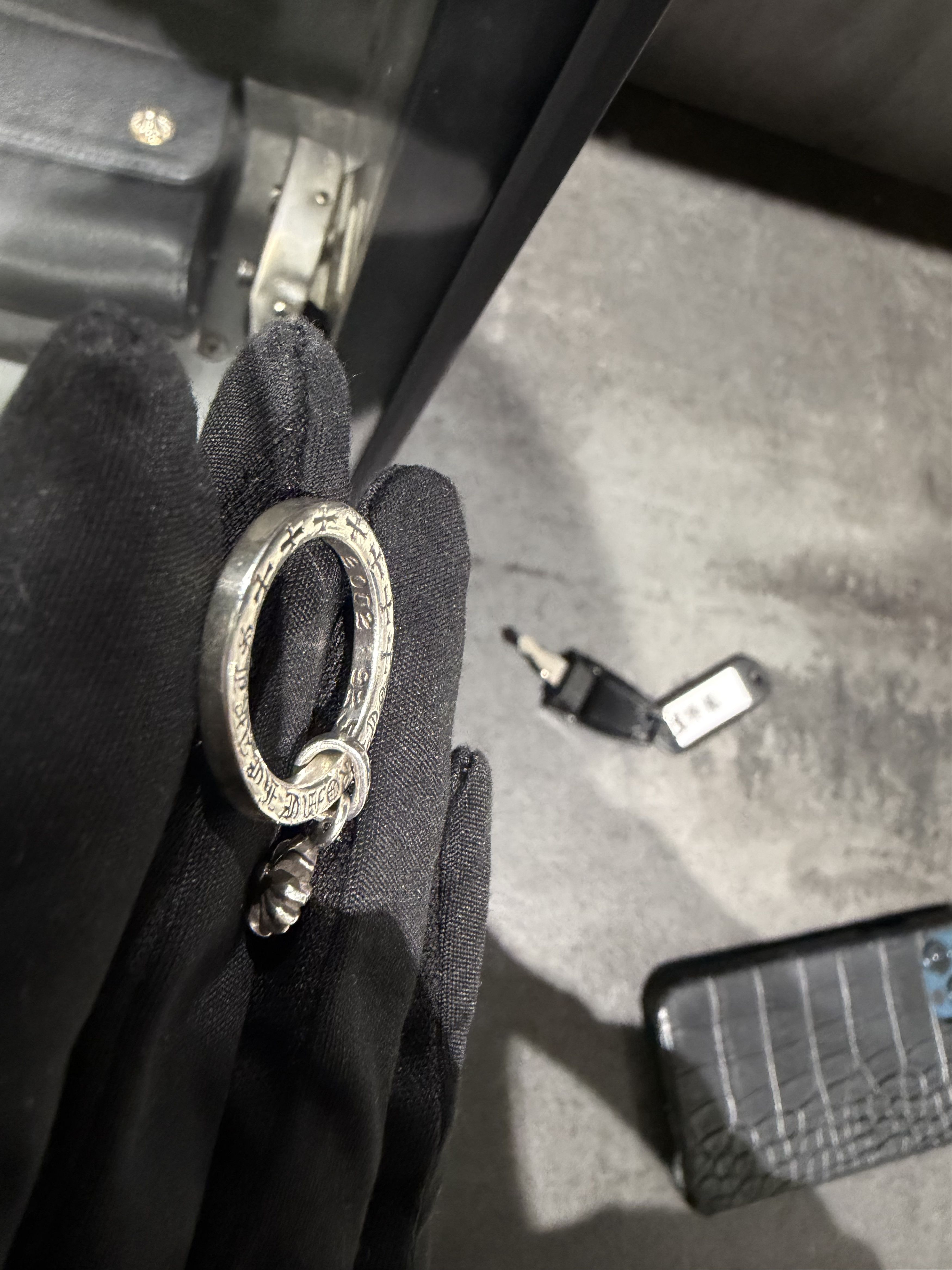 Chrome Hearts Chrome Hearts Silver NTFL Cross Ring Size ONE SIZE - 9 Thumbnail