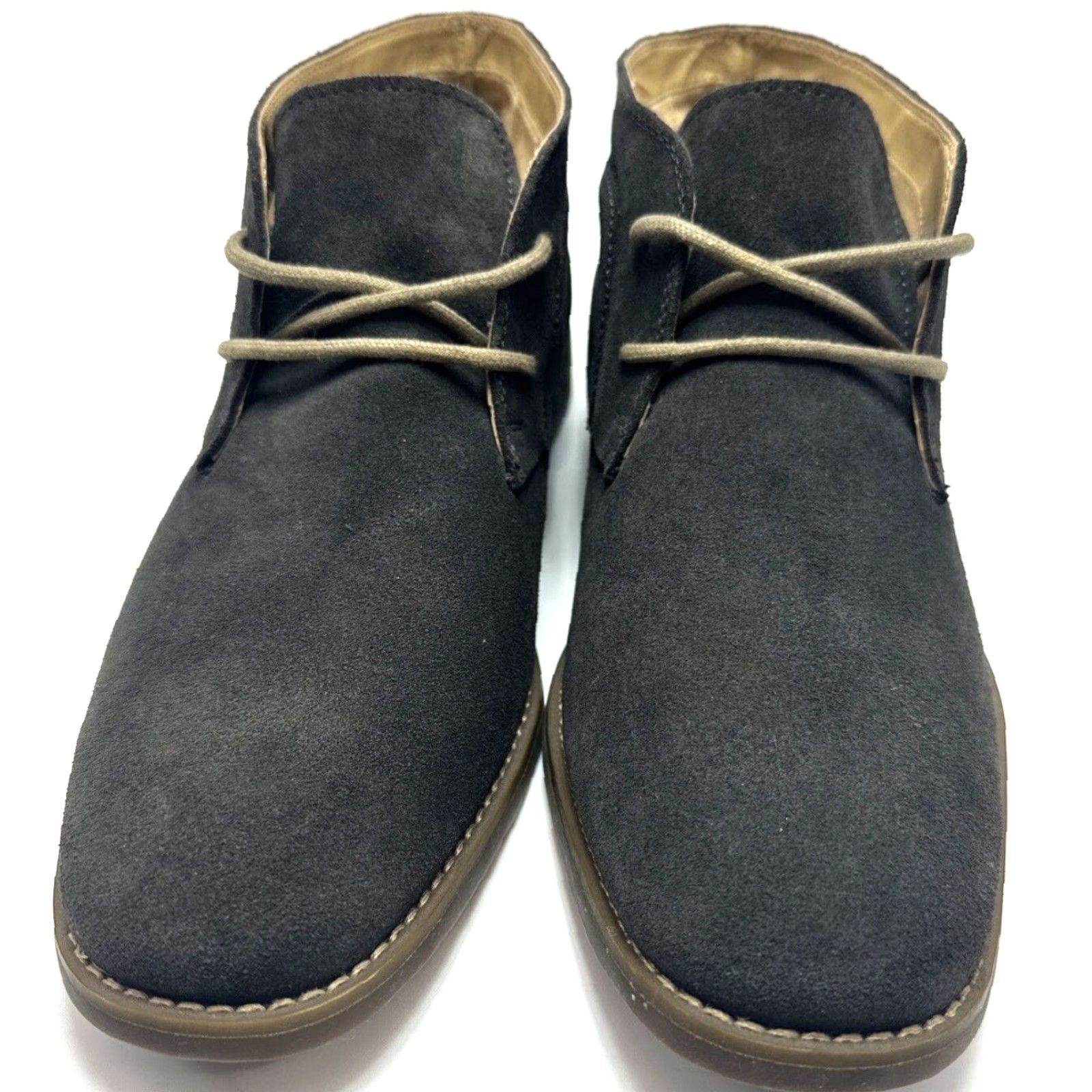 Calvin Klein Calvin Klein Wilson Mens 9.5 M Gray Suede Chukka Ankle Boots Boots Erik? Size US 10 / EU 43 - 3 Thumbnail