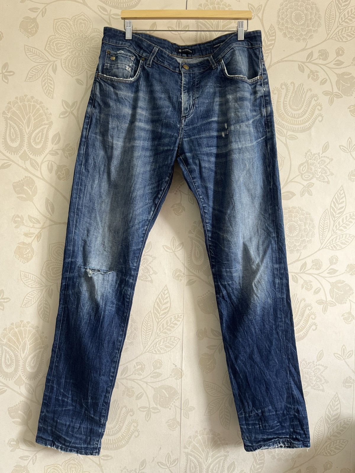 Vintage Vintage Stangata Italy Distressed Denim Size US 36 / EU 52 - 1 Thumbnail