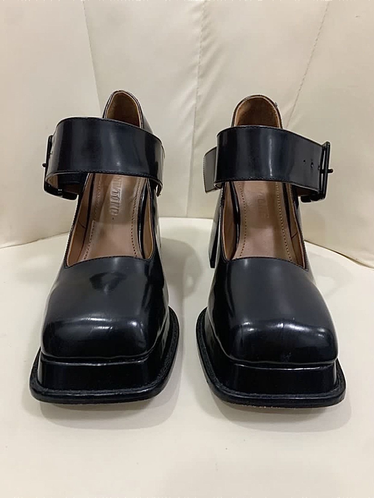 Shushu/Tong SHUSHU/TONG MARY JANE - SQUARE TOE BELTED HEEL Size US 8 / IT 38 - 4 Thumbnail