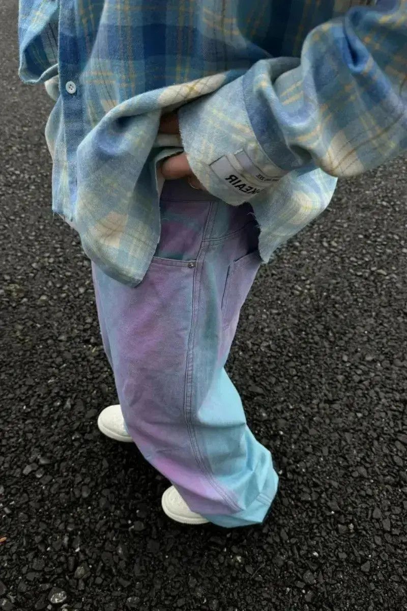 Japanese Brand Retro wide leg straight leg jeans Size US 32 / EU 48 - 2 Thumbnail
