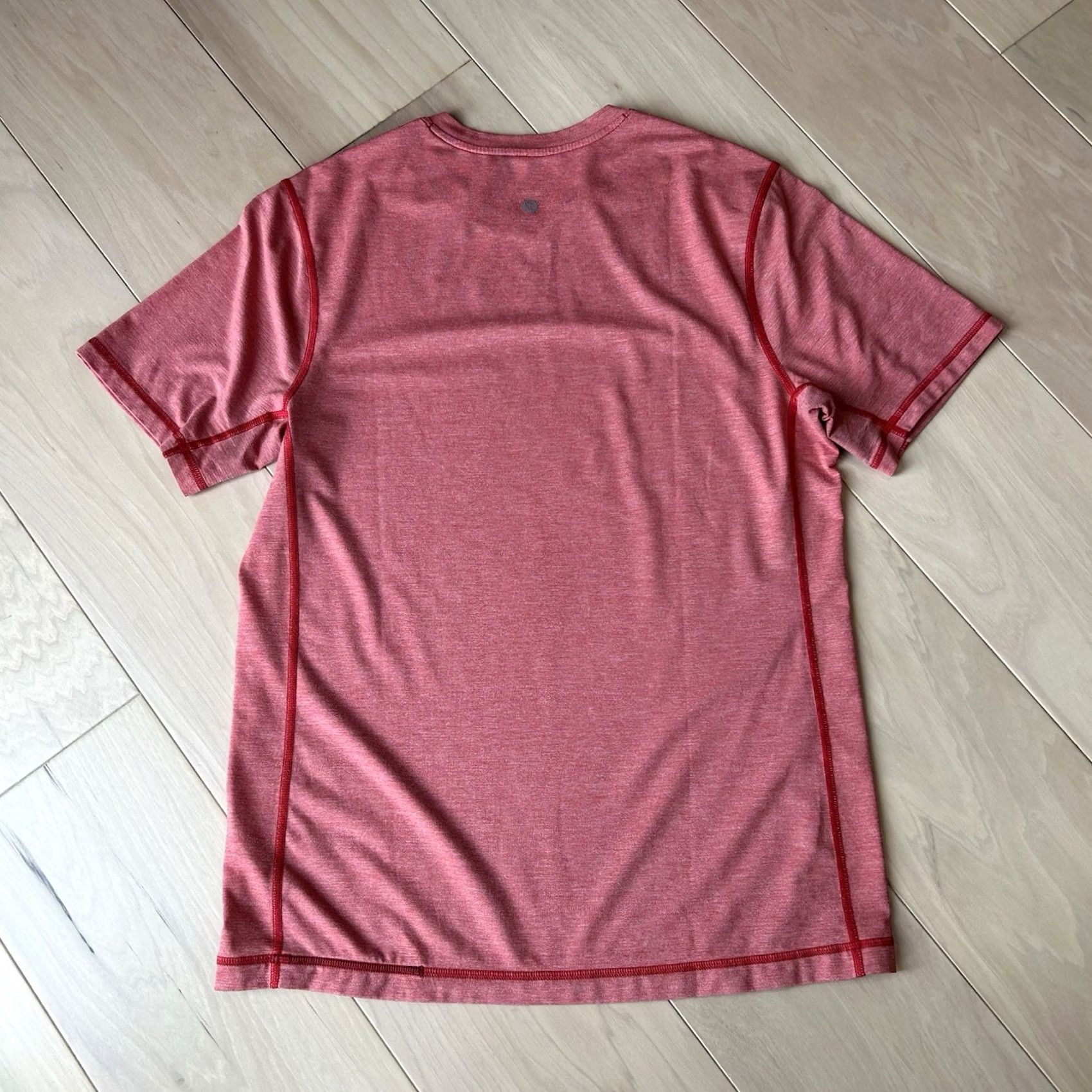 Lululemon Lululemon T.H.E. Crew Shirt Heathered Red Short Sleeve Men’s Small Shirt Athletic Activewear Casual Size US S / EU 44-46 / 1 - 2 Thumbnail