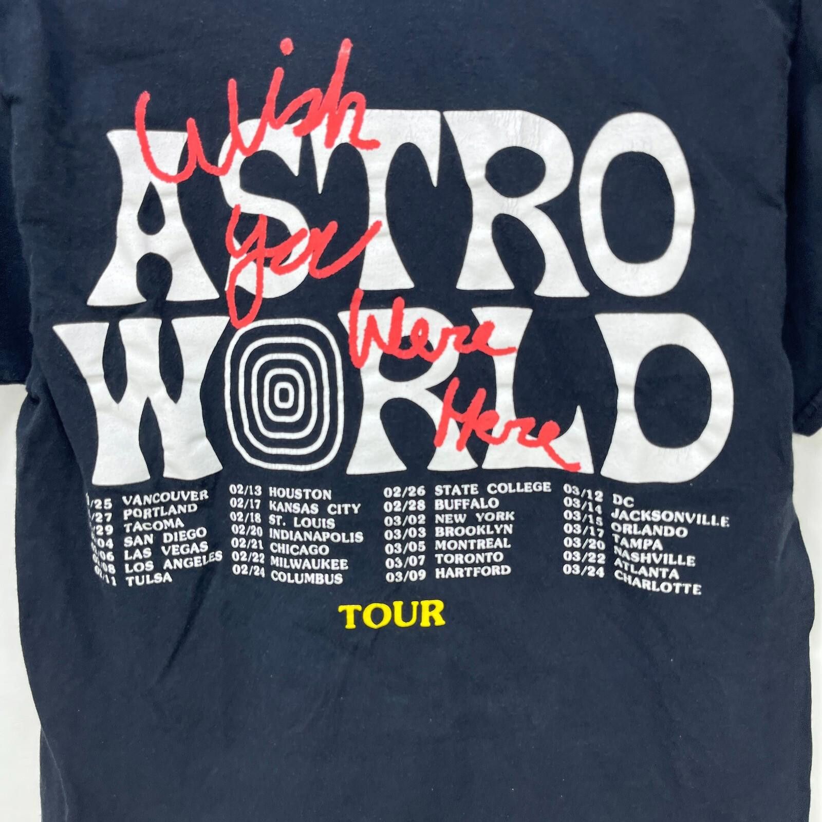 Other Travis Scott Astro World Wish You Were Here T Shirt Large Size US L / EU 52-54 / 3 - 2 Thumbnail