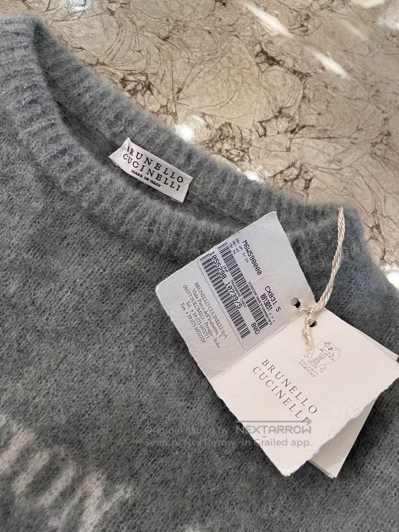 Brunello Cucinelli Brunello Cucinelli Mohair Knit Pullover Sweater Size S / US 4 / IT 40 - 5 Thumbnail