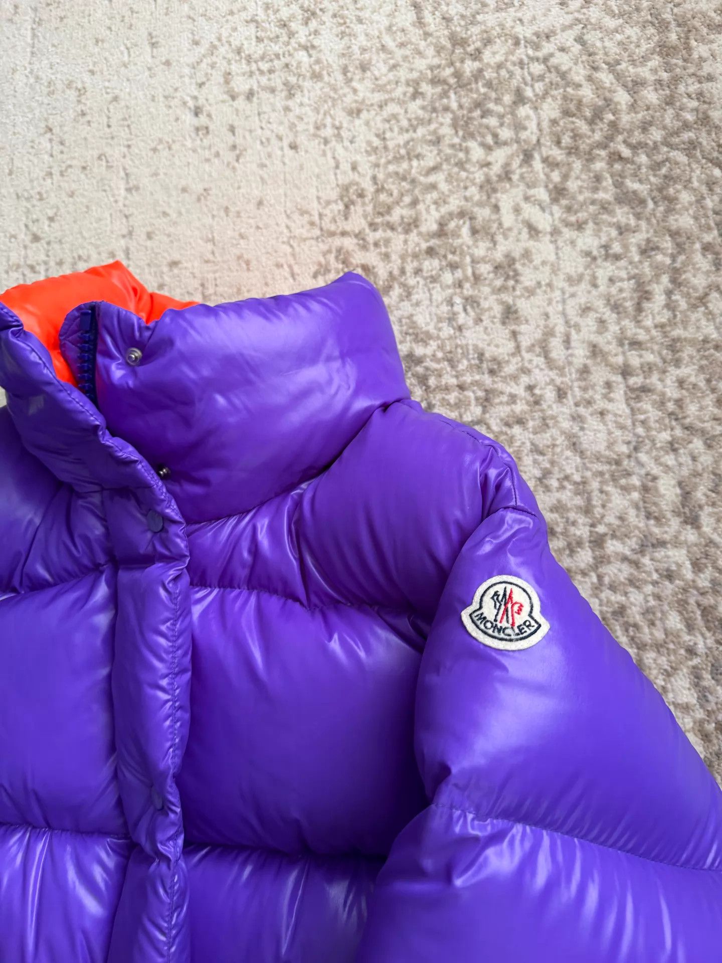 Moncler Moncler Purple 1 Near New Down Jacket Size S / US 4 / IT 40 - 2 Thumbnail