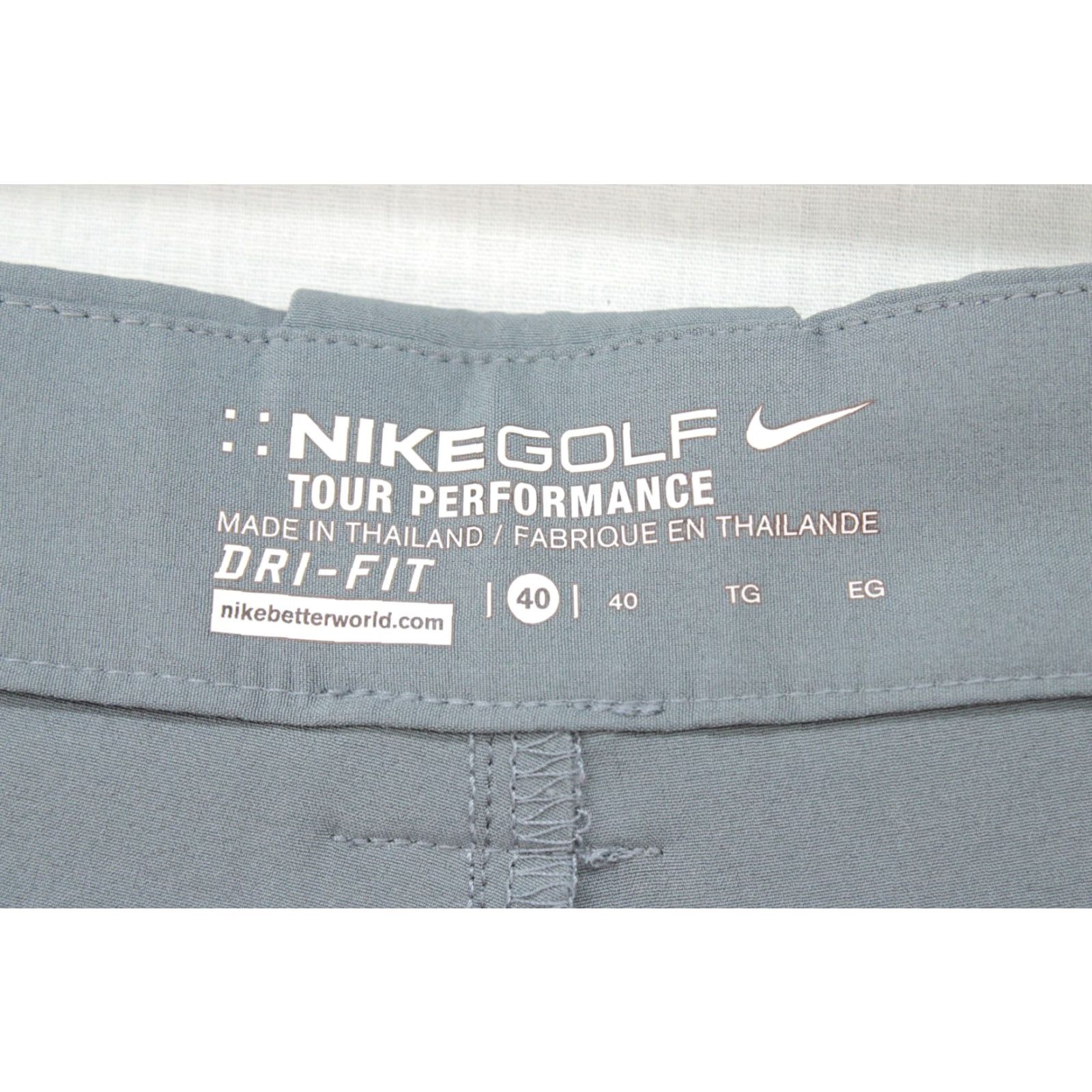 Nike Nike Tour Performance Gray Flat Front Golf Shorts Shirt Stay Vented Mens Size 40 Size US L / EU 52-54 / 3 - 4 Thumbnail