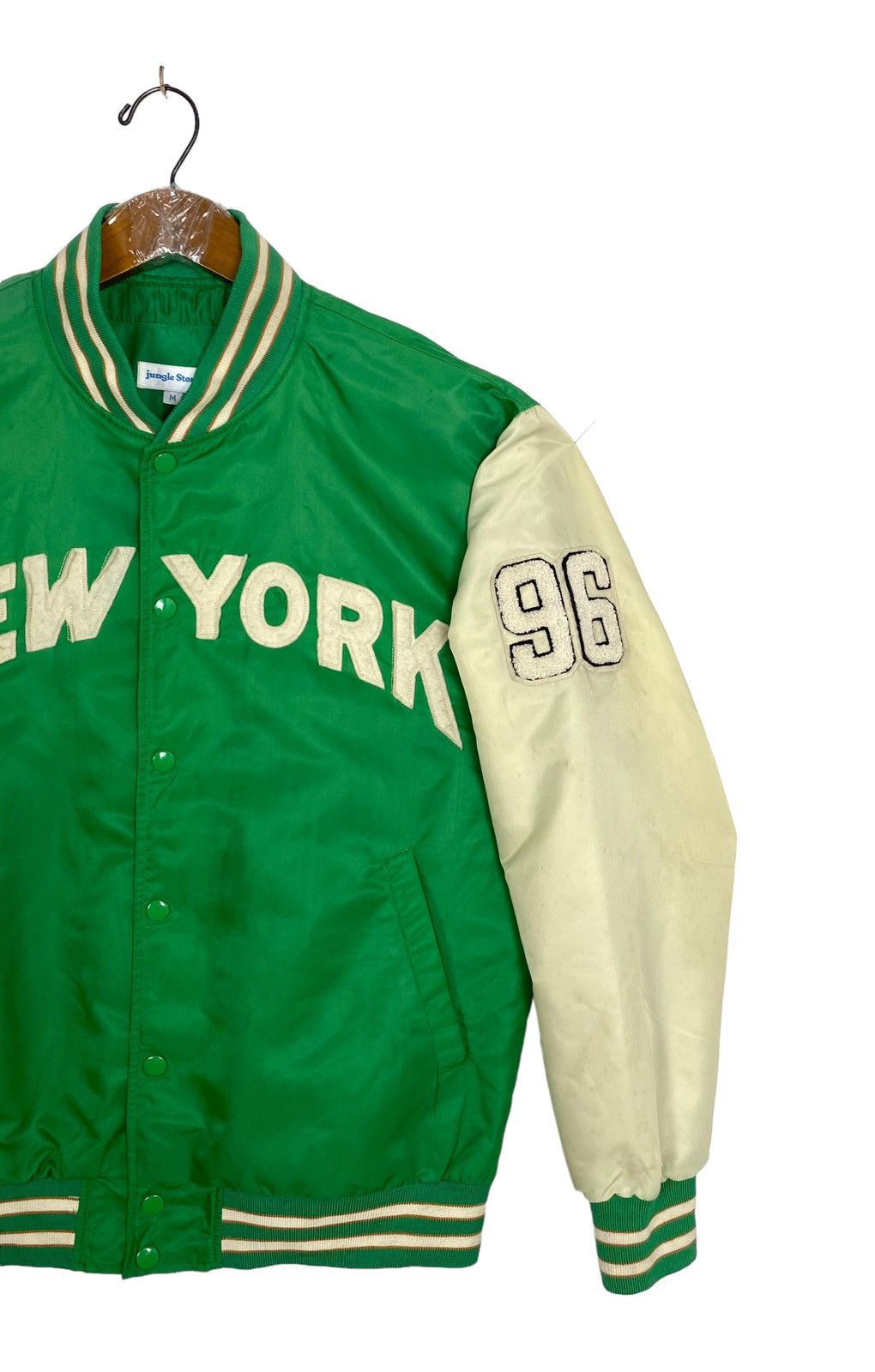Japanese Brand Rare‼️ Jungle Storm New York 96 Bomber Jacket Spellout Size US M / EU 48-50 / 2 - 3 Thumbnail