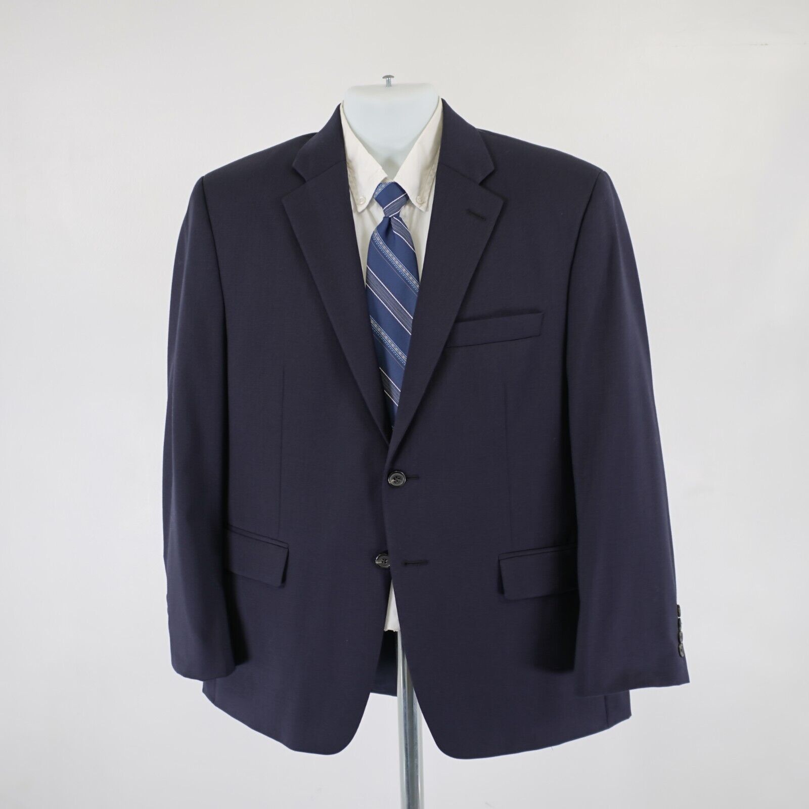 Lauren Ralph Lauren Lauren Ralph Lauren Twill Wool Blue 42R Suit Jacket / Blazer Size 42R - 4 Thumbnail