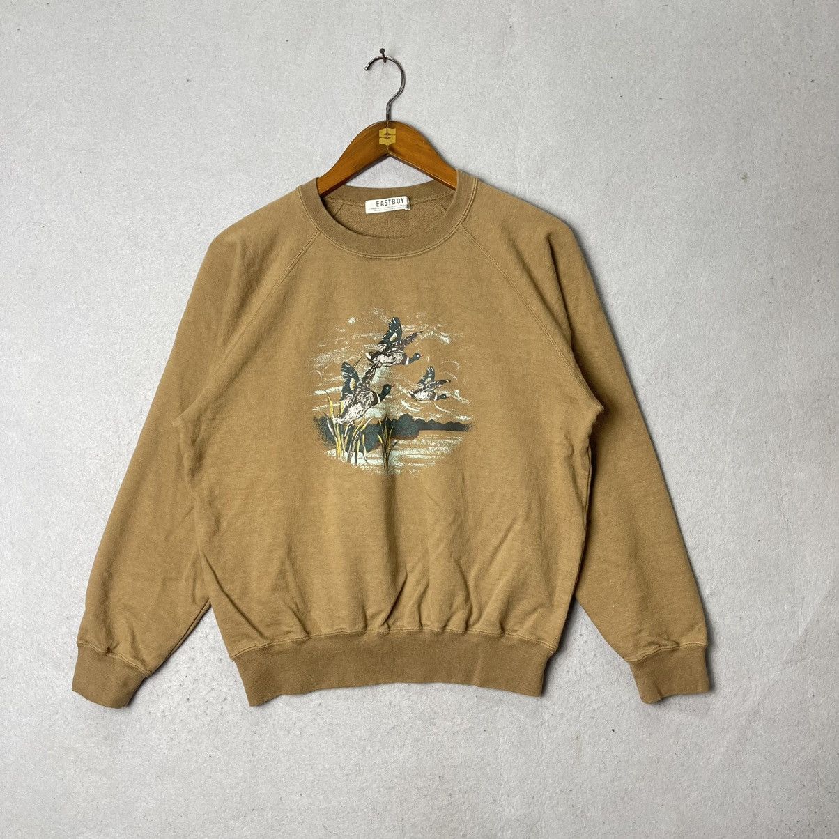 Japanese Brand Vintage Eastboy Duck Graphic Sweatshirt Size US M / EU 48-50 / 2 - 1 Thumbnail