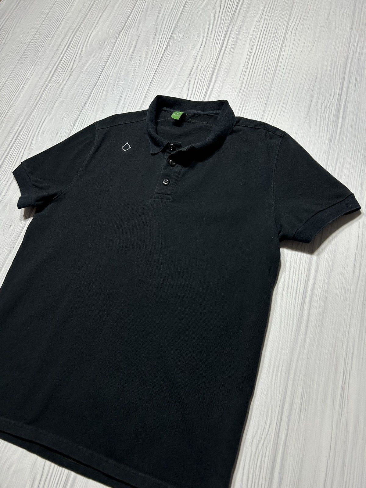 MA.STRUM × Massimo Osti Ma.Strum Logo Black Polo Size US L / EU 52-54 / 3 - 2 Thumbnail