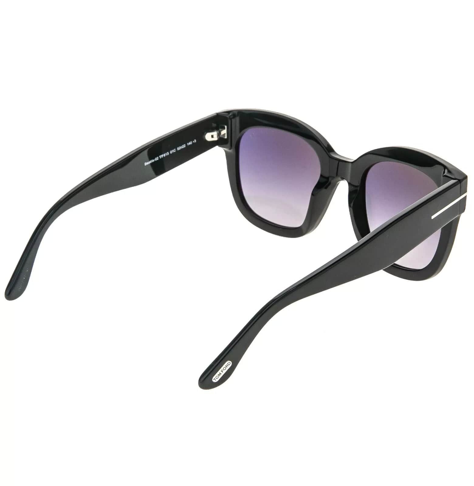 Tom Ford TOM FORD BEATRIX 2 TF0613 01C Black Blue Mirror Modern 613 Size ONE SIZE - 7 Thumbnail