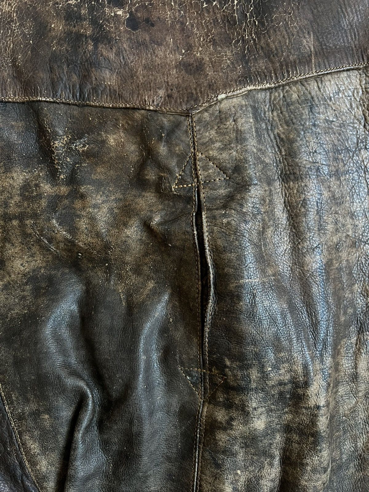 Vintage Rare Vintage 80s Echt Leder Motorcycle Flight Leather Jacket Size US M / EU 48-50 / 2 - 12 Thumbnail