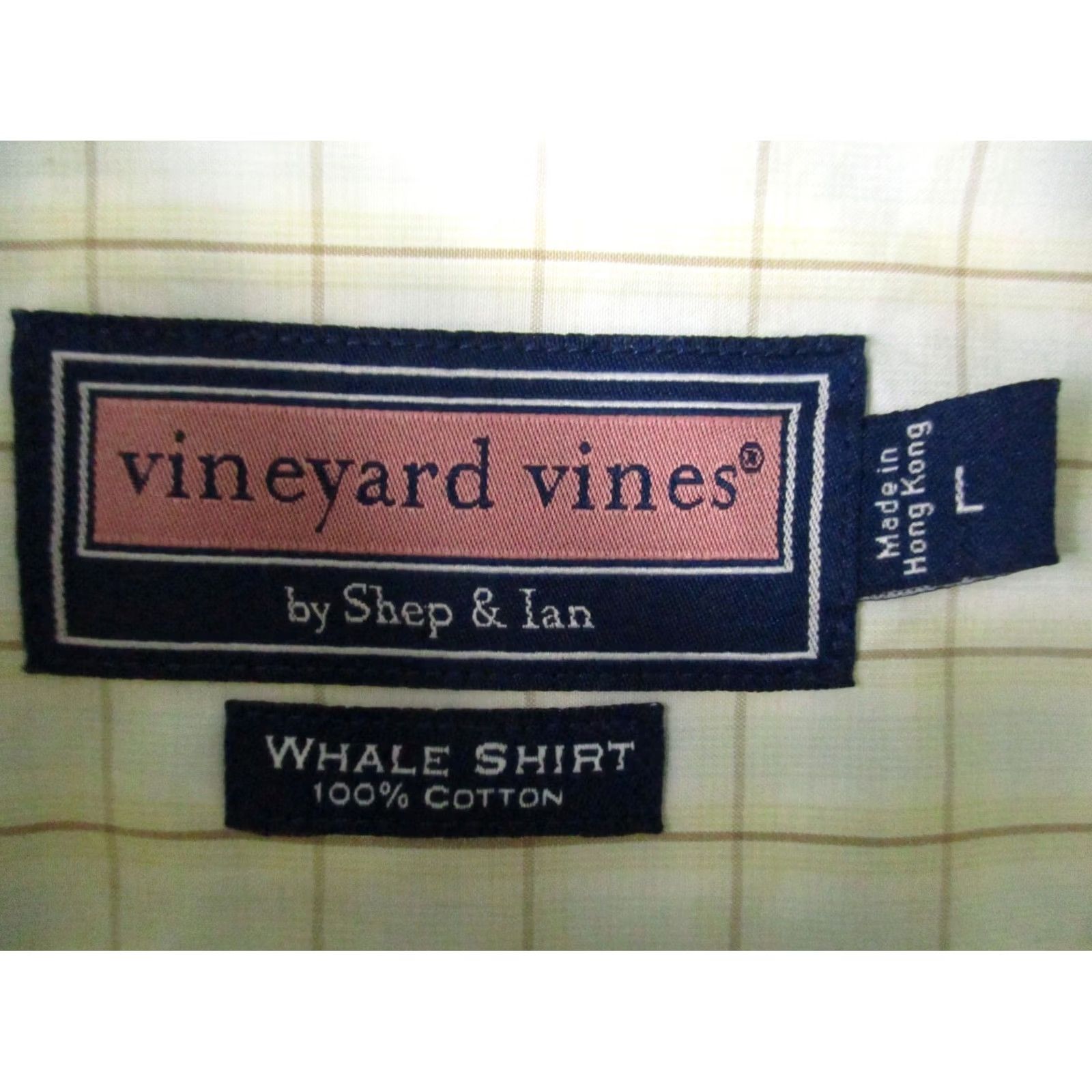 Vineyard Vines Vineyard Vines Shirt Button-Up Whale Logo Long Sleeve Yellow Plaid Men Large Size US L / EU 52-54 / 3 - 4 Thumbnail