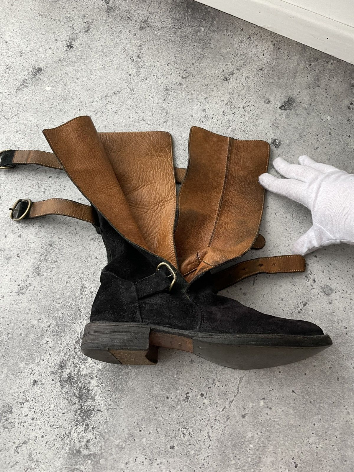 Fiorentini + Baker FIORENTINI+BAKER 3 Buckle Black Suede Iconic Boot Us 7,5 Size US 8 / IT 38 - 13 Thumbnail