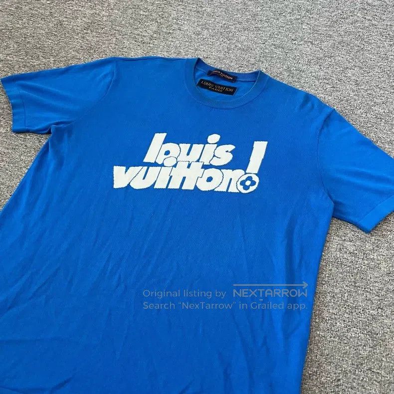Louis Vuitton Louis Vuitton Letter Logo knitted short sleeve Size US XXL / EU 58 / 5 - 3 Thumbnail