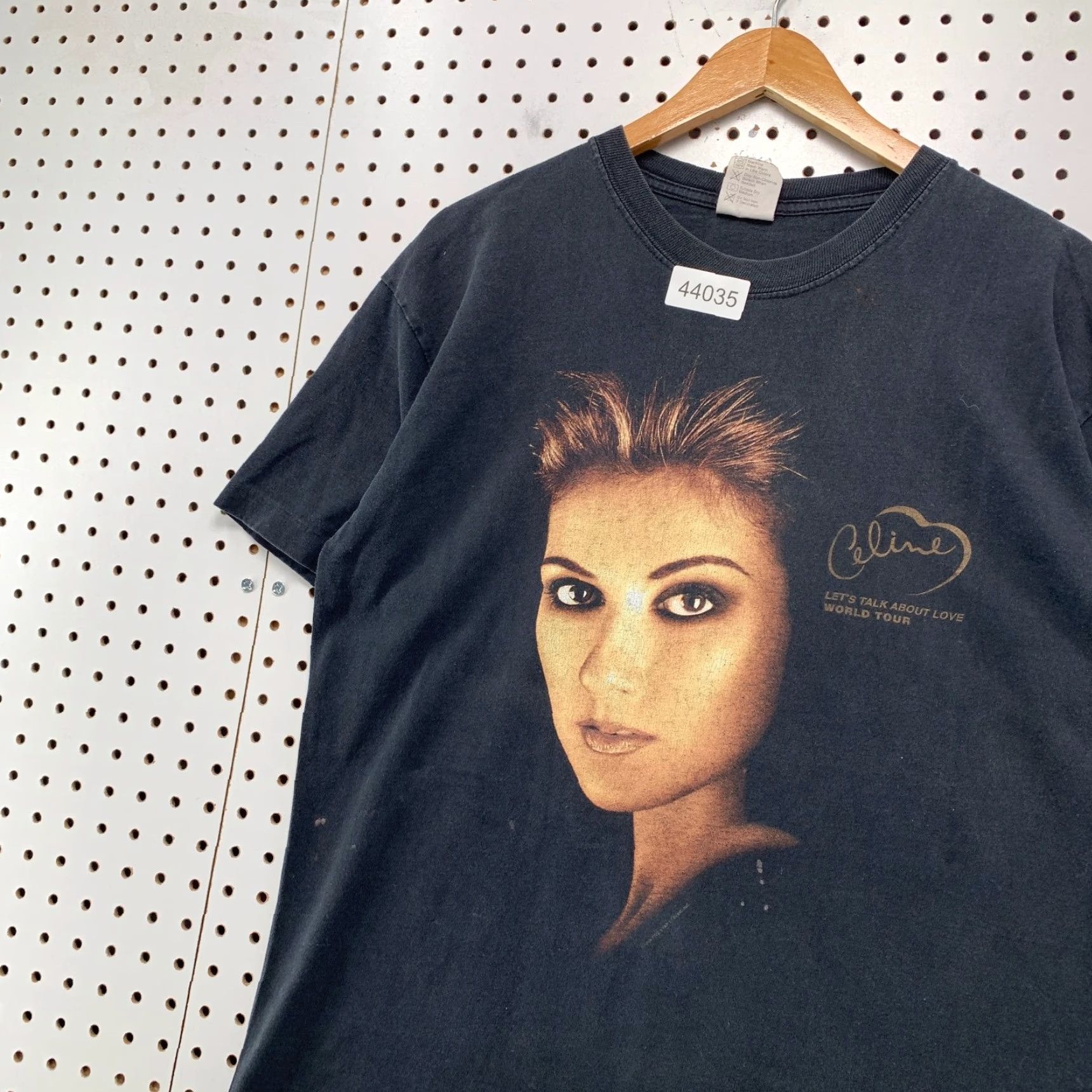 Celine VINTAGE Celine Dion Shirt Mens L Black 90s World Tour Single Stitch Lets Talk About Love Band Music Shirt Size US L / EU 52-54 / 3 - 4 Thumbnail