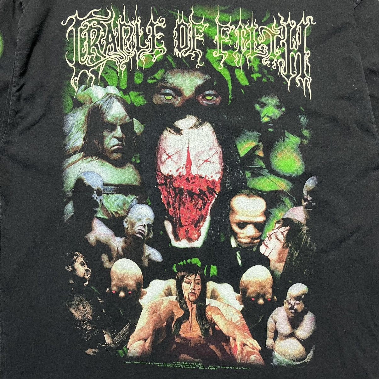 Band Tees Vintage 1999 Cradle Of Filth Canvas For A Lick Of Pain Size US XL / EU 56 / 4 - 4 Thumbnail